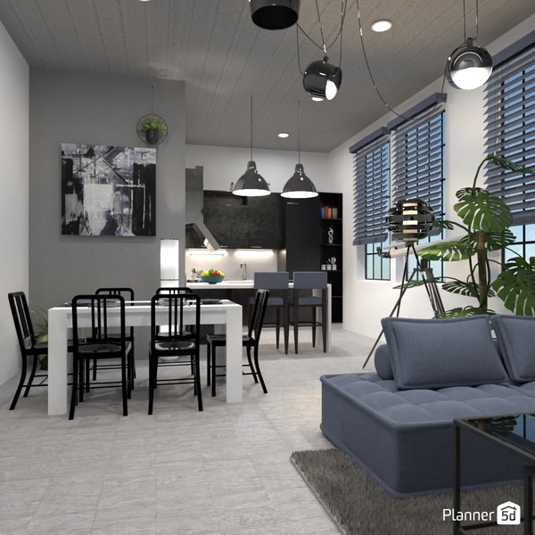 LOFT interior style Free Online Design 3D House Ideas by Planner 5D