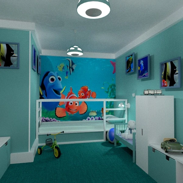 fotos muebles habitación infantil iluminación ideas