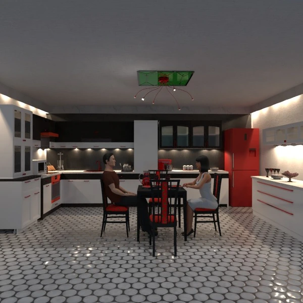foto arredamento cucina illuminazione sala pranzo idee