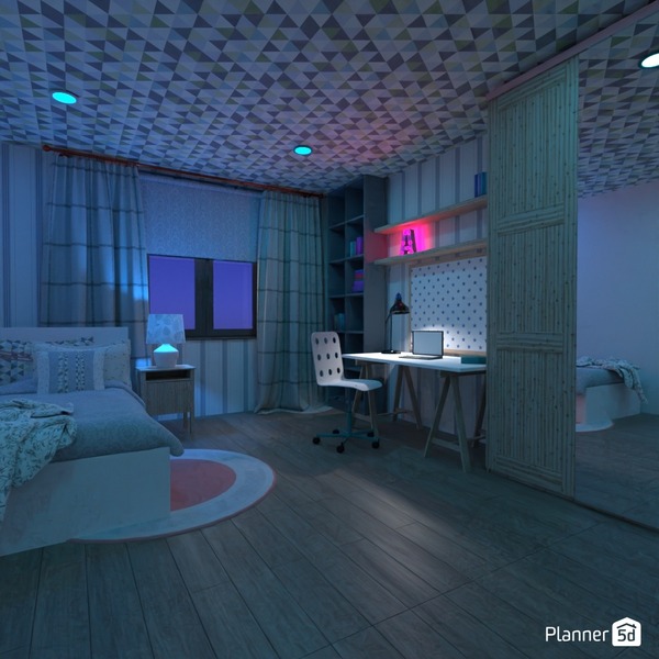 Blue kids room Free Online Design 3D House Ideas by Planner 5D