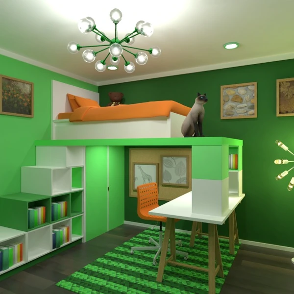 nuotraukos butas namas baldai miegamasis vaikų kambarys idėjos