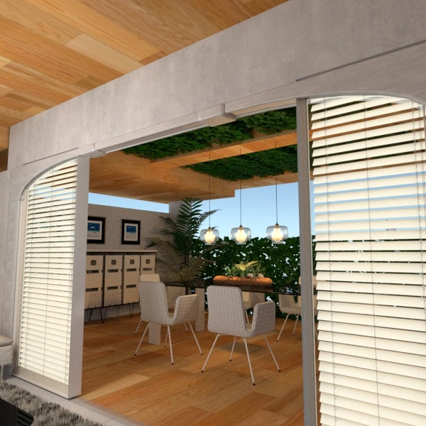 foto casa veranda arredamento illuminazione sala pranzo idee