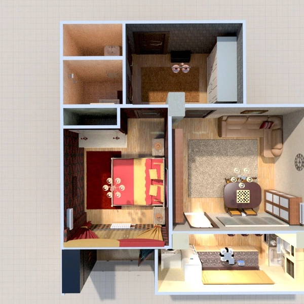nuotraukos butas miegamasis svetainė prieškambaris idėjos