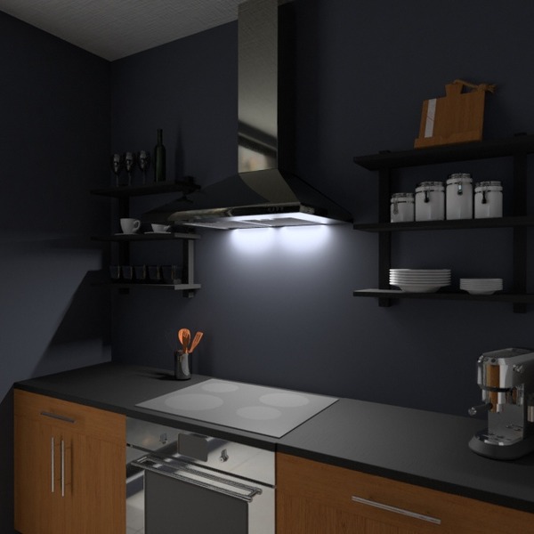 foto appartamento casa cucina illuminazione monolocale idee