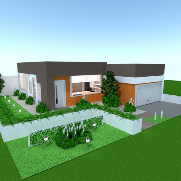foto casa veranda garage paesaggio architettura idee
