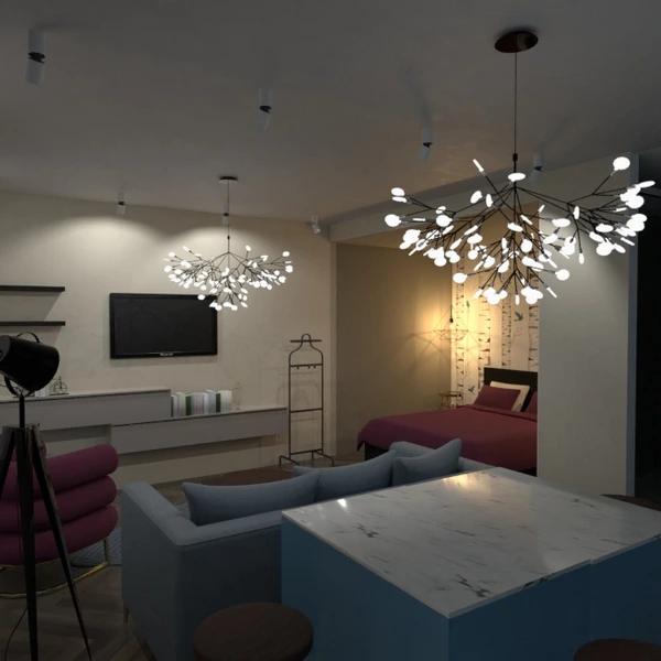 zdjęcia mieszkanie sypialnia pokój dzienny kuchnia mieszkanie typu studio pomysły