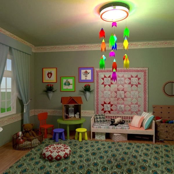 photos chambre à coucher chambre d'enfant eclairage espace de rangement idées