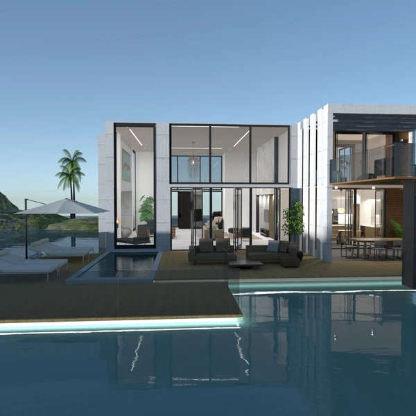 идеи дом терраса декор улица освещение идеи