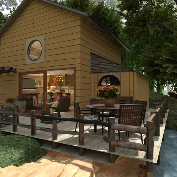 fotos casa exterior paisaje ideas