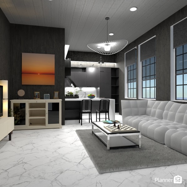 LOFT interior style - Free Online Design | 3D House Ideas - by Planner 5D