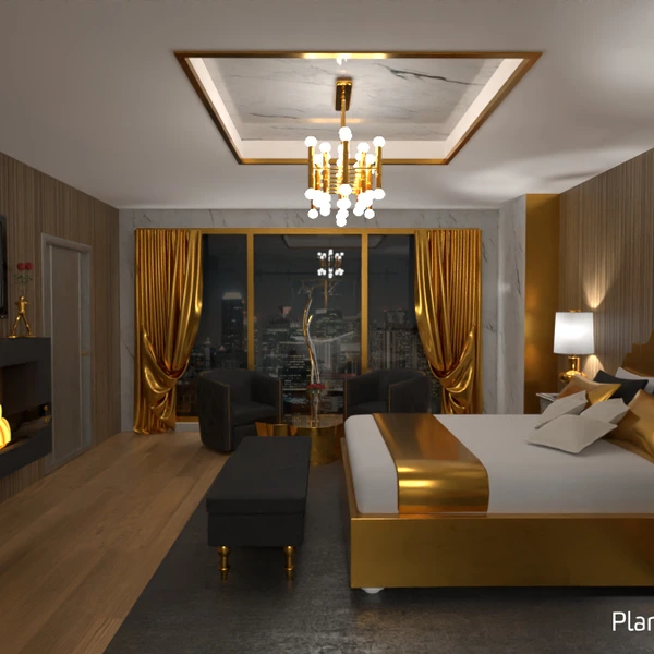 foto appartamento camera da letto illuminazione architettura idee