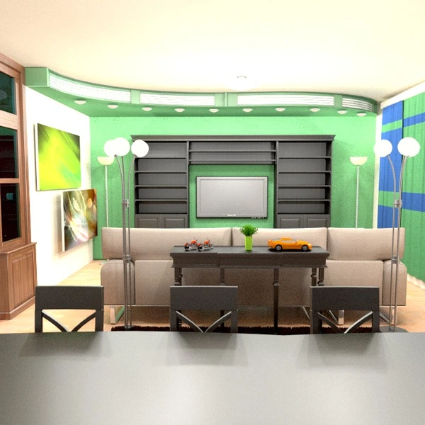 zdjęcia meble wystrój wnętrz pokój dzienny remont jadalnia mieszkanie typu studio pomysły