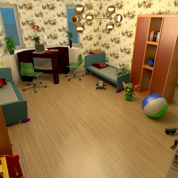 nuotraukos baldai dekoras vaikų kambarys renovacija idėjos