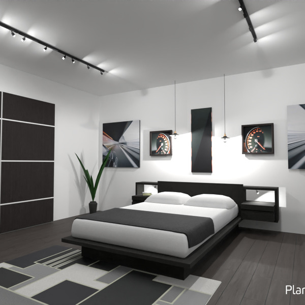 photos meubles décoration chambre à coucher eclairage espace de rangement idées