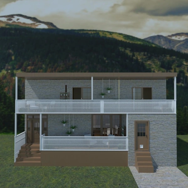 foto casa veranda paesaggio architettura vano scale idee