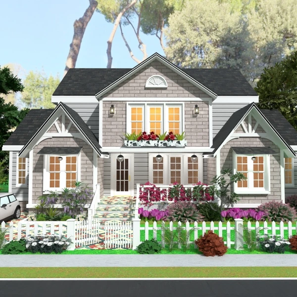 fotos casa varanda inferior garagem paisagismo utensílios domésticos ideias