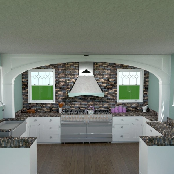 照片 独栋别墅 装饰 厨房 照明 结构 储物室 创意