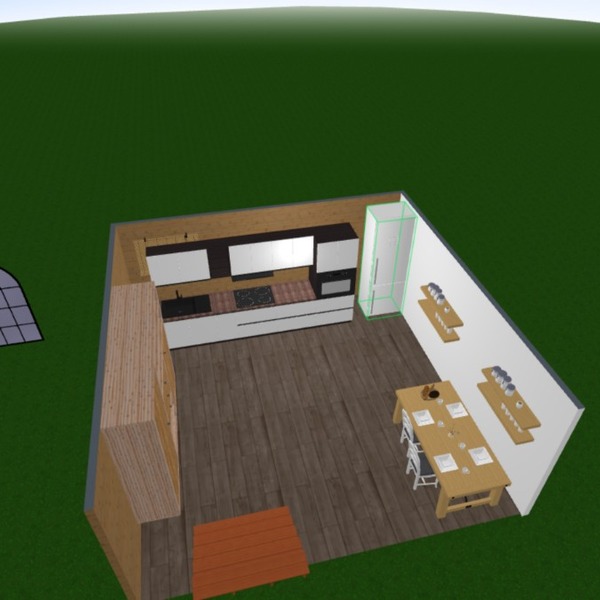 Kitchen and living Free Online Design 3D House Ideas by Planner 5D