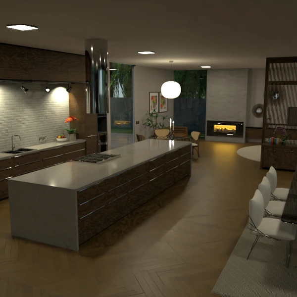 nuotraukos namas svetainė virtuvė apšvietimas аrchitektūra idėjos