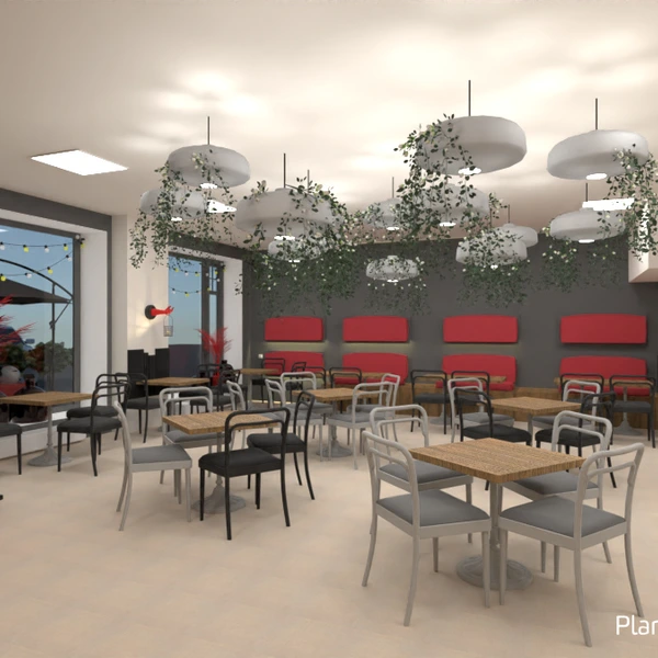 photos décoration eclairage café salle à manger espace de rangement idées