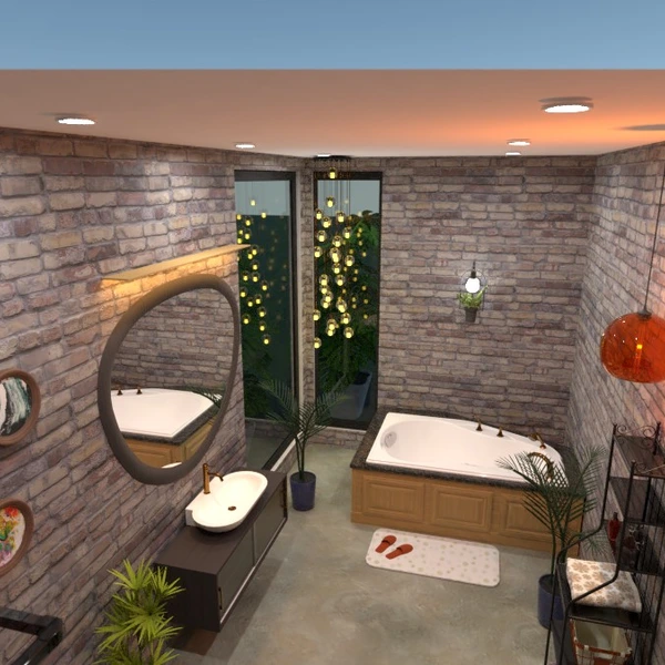 照片 独栋别墅 浴室 照明 景观 结构 创意