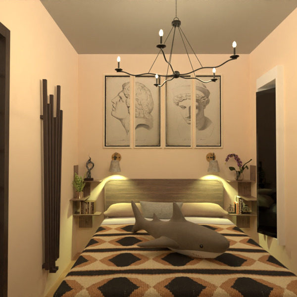 photos maison meubles décoration chambre à coucher eclairage idées