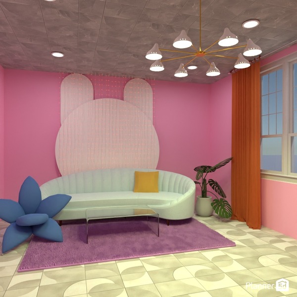 Bubble gum interior - Free Online Design | 3D House Ideas - by Planner 5D