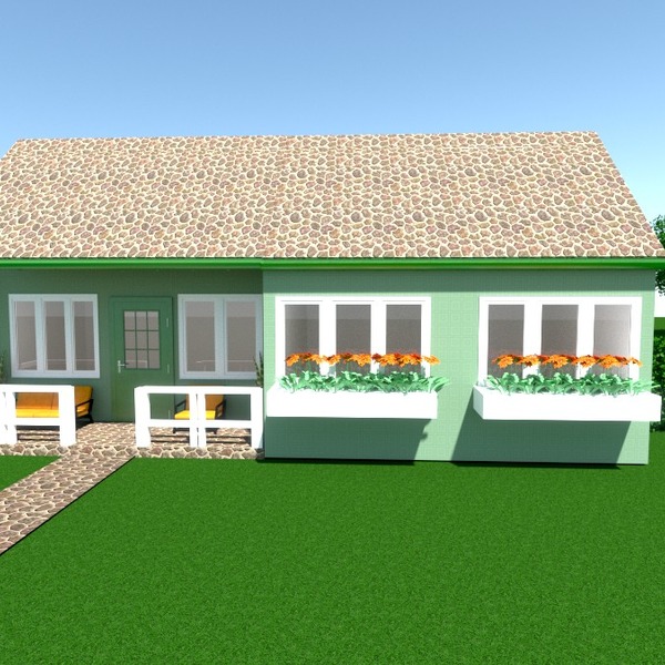 porch house - Free Online Design | 3D House Ideas - by Planner 5D