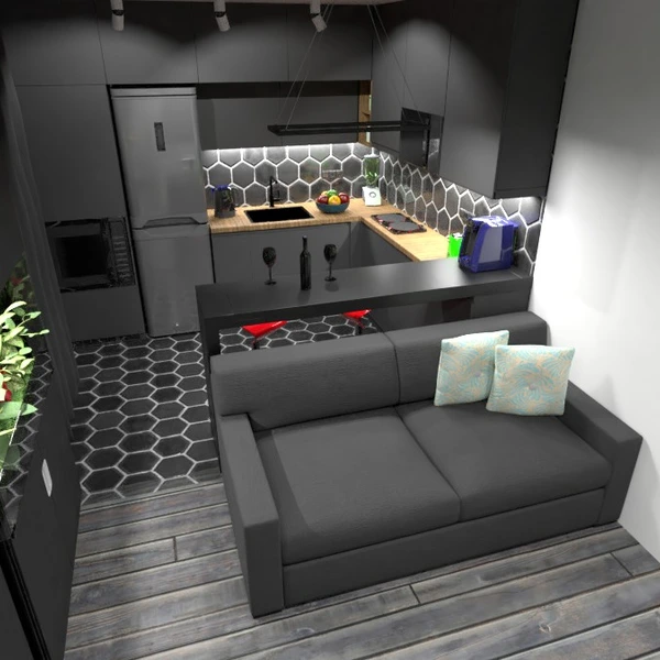 zdjęcia mieszkanie meble wystrój wnętrz kuchnia mieszkanie typu studio pomysły
