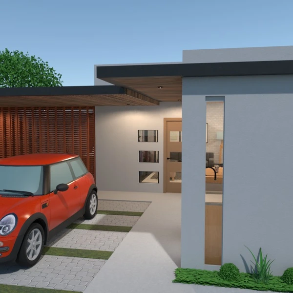 foto casa veranda garage vano scale idee