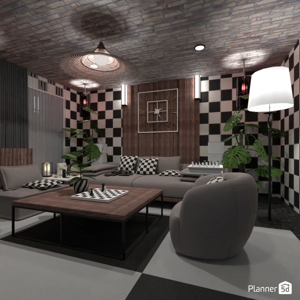 Realistic interior render created in Planner 5D