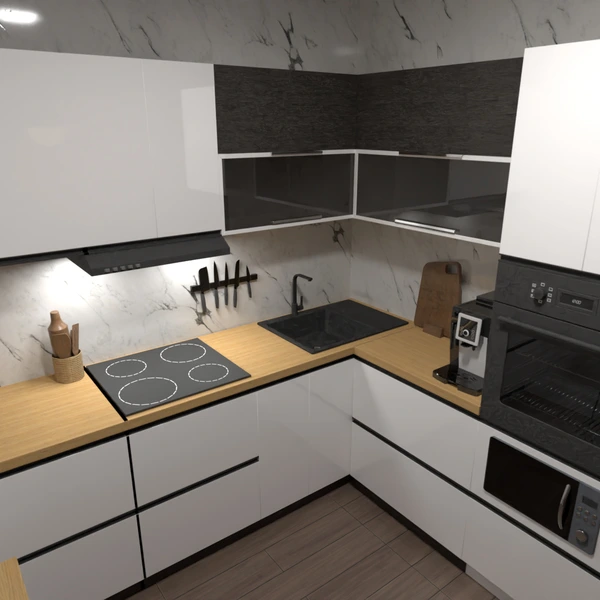 nuotraukos butas virtuvė apšvietimas renovacija idėjos