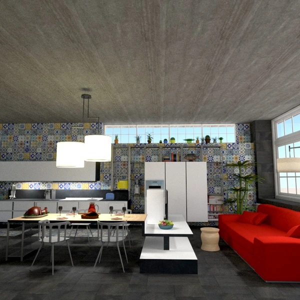 zdjęcia wystrój wnętrz kuchnia jadalnia mieszkanie typu studio pomysły