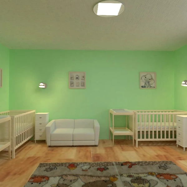 photos meubles décoration chambre d'enfant eclairage idées