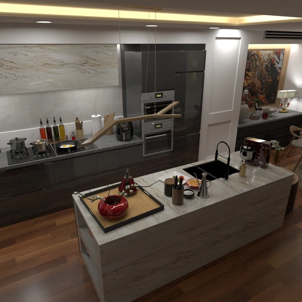 nuotraukos namas virtuvė renovacija valgomasis аrchitektūra idėjos