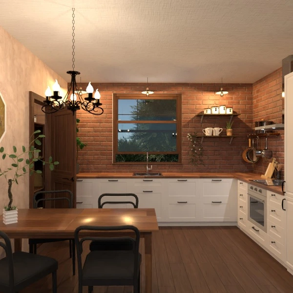photos maison cuisine eclairage rénovation salle à manger idées