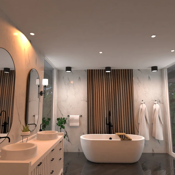 照片 独栋别墅 装饰 浴室 照明 创意