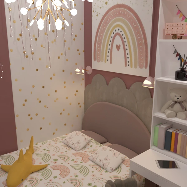 nuotraukos dekoras miegamasis vaikų kambarys apšvietimas idėjos