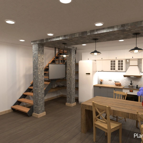 zdjęcia dom meble kuchnia jadalnia mieszkanie typu studio pomysły