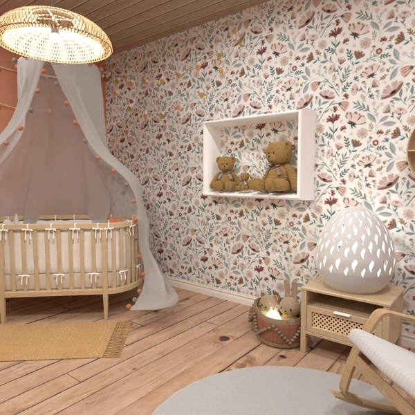 nuotraukos baldai dekoras miegamasis vaikų kambarys apšvietimas idėjos