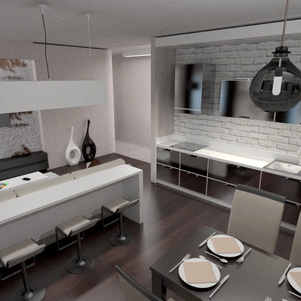 zdjęcia mieszkanie pokój dzienny kuchnia oświetlenie remont jadalnia mieszkanie typu studio pomysły