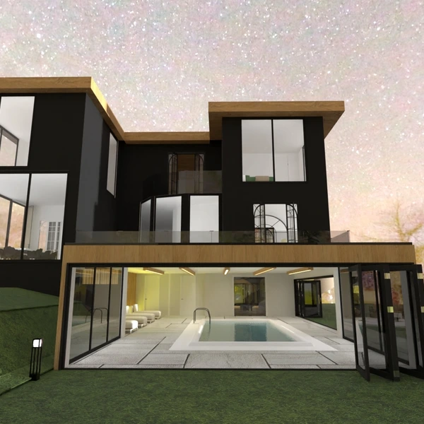 fotos casa varanda inferior área externa paisagismo arquitetura ideias