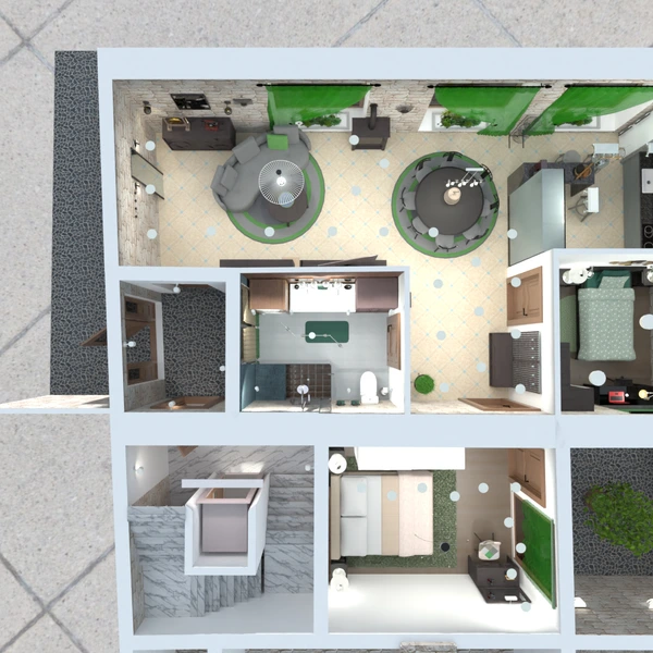 Home interior design ideas created by users in Planner 5D