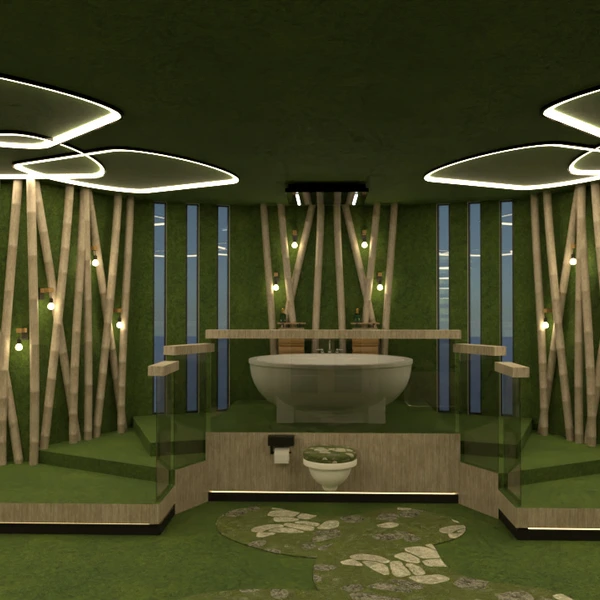 photos décoration salle de bains extérieur eclairage idées