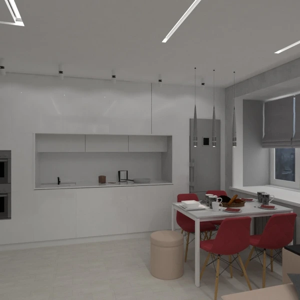 идеи квартира гостиная кухня освещение студия идеи