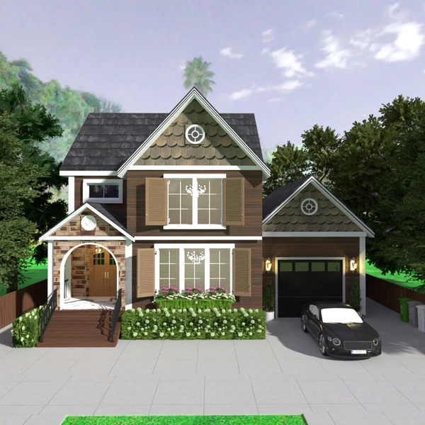 照片 独栋别墅 车库 户外 景观 家电 创意