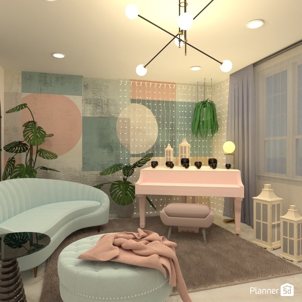 Bubble gum interior - Free Online Design | 3D House Ideas - by Planner 5D