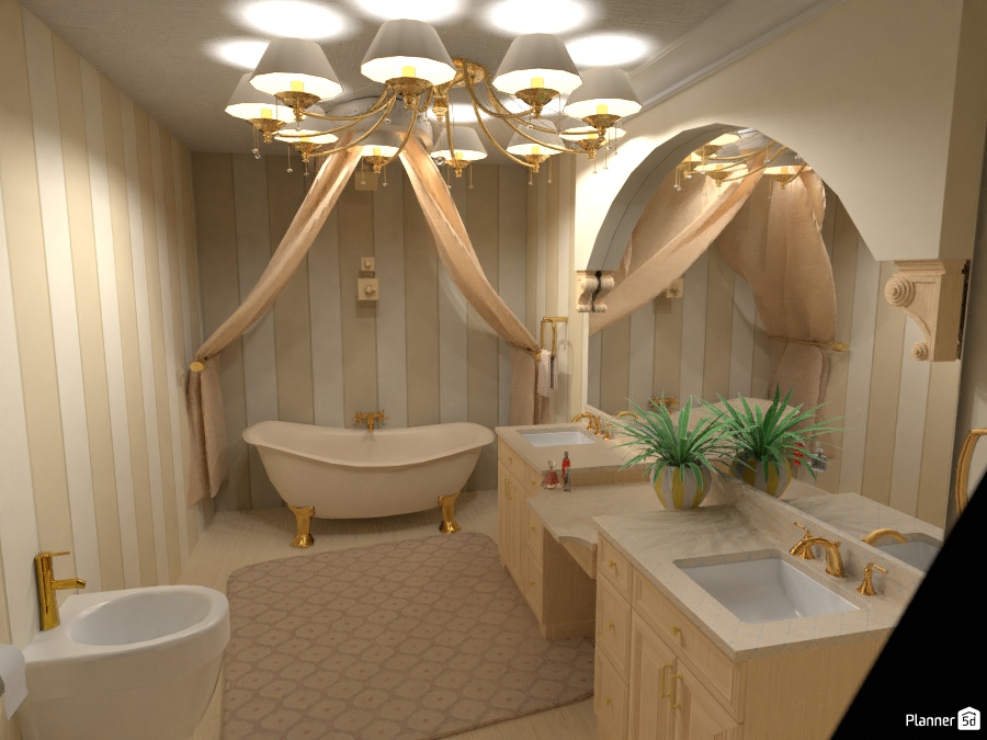 gilded powder room 2057008 by Anom image