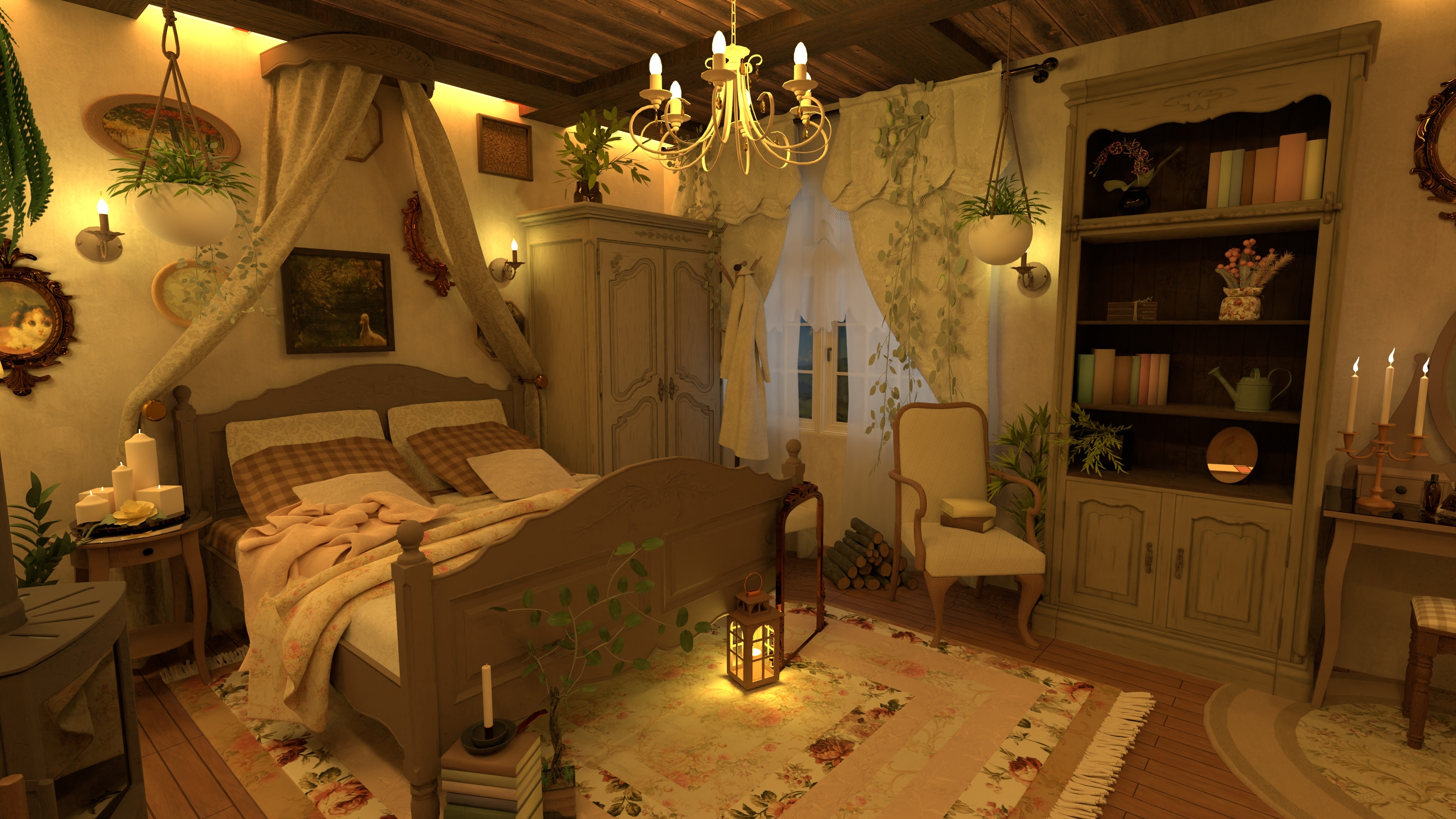 cottage bedroom #32776660 by Kearington
