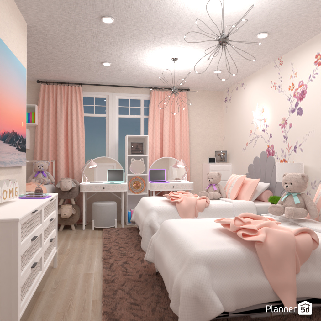 Bedroom for twins #18921464 by Editors Choice
